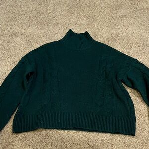 Chelsea & Violet Deep Green Turtleneck Sweater